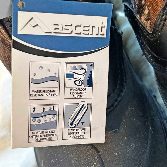 BOOTS, SNOWMOBILE, MID-CALF, ASCENT, SZ 6 BUT FITS ME AND I'M A LADIES 8, CAMO - Picture 2 of 10
